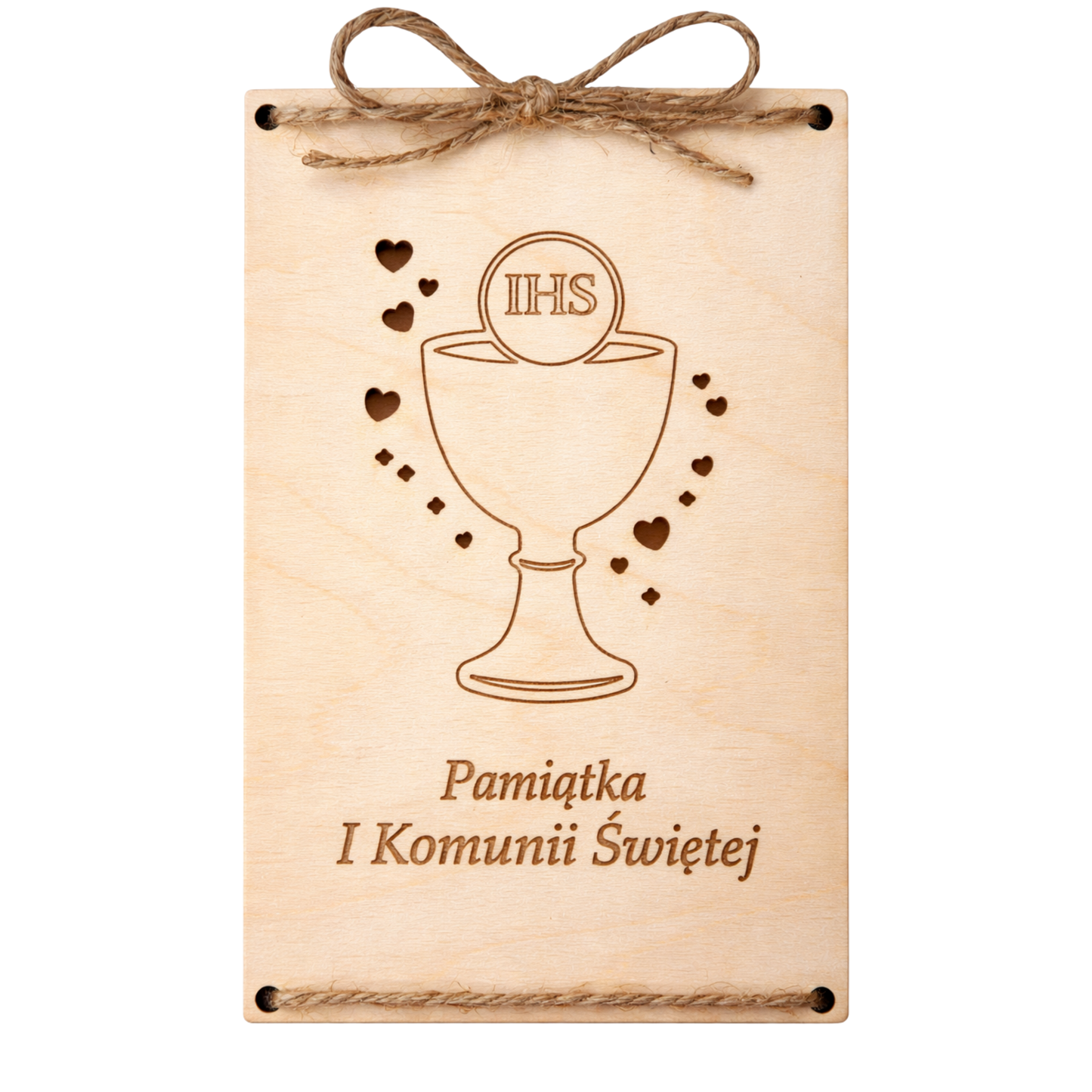 Pamiątka Pierwszej Komunii Świętej Kartka Personalizowana