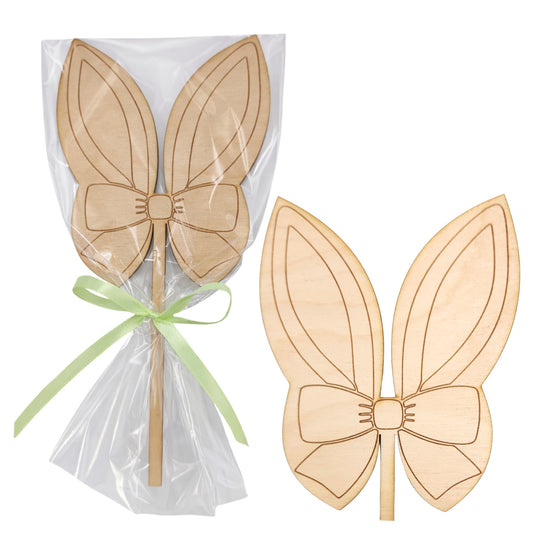 Uszy Króliczka Zajączka z Kokardą na Piku 10 cm x 22 cm