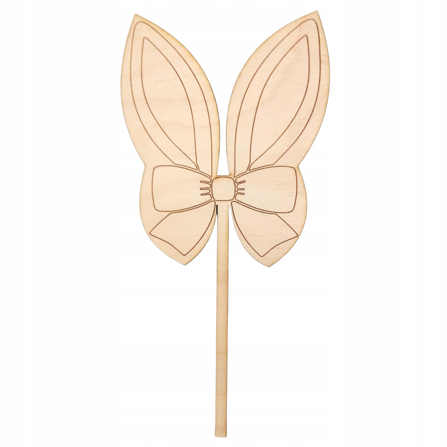 Uszy Króliczka Zajączka z Kokardą na Piku 10 cm x 22 cm